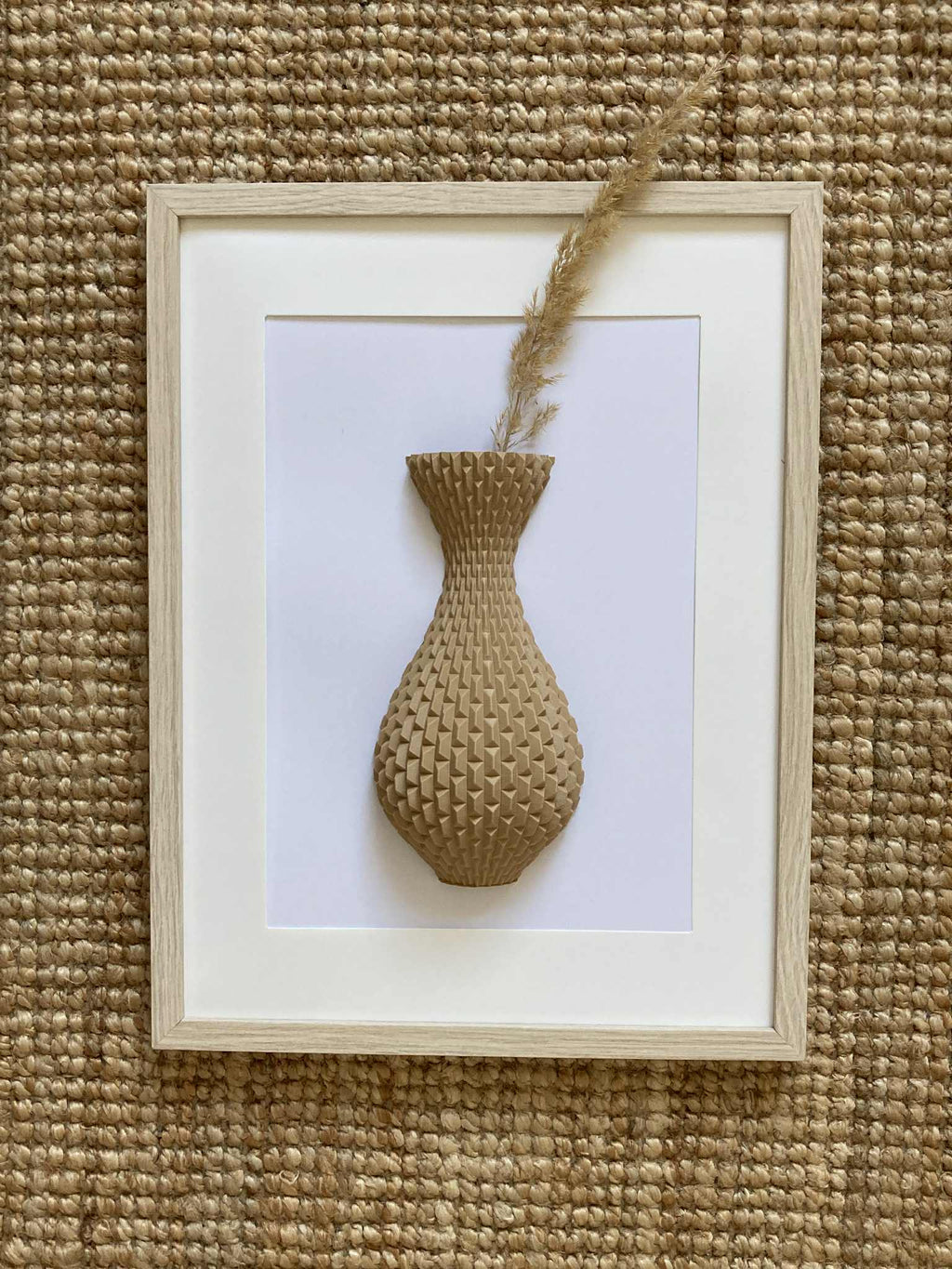 3D obraz Váza s geometrickým vzorem – moderní nástěnná dekorace 20×30 cm