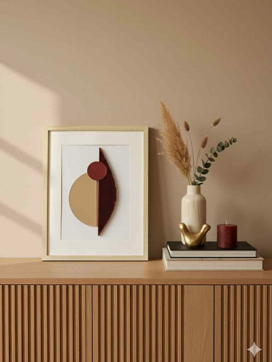 Moderní 3D obraz – abstraktní dekorace do interiéru 20 × 30 cm