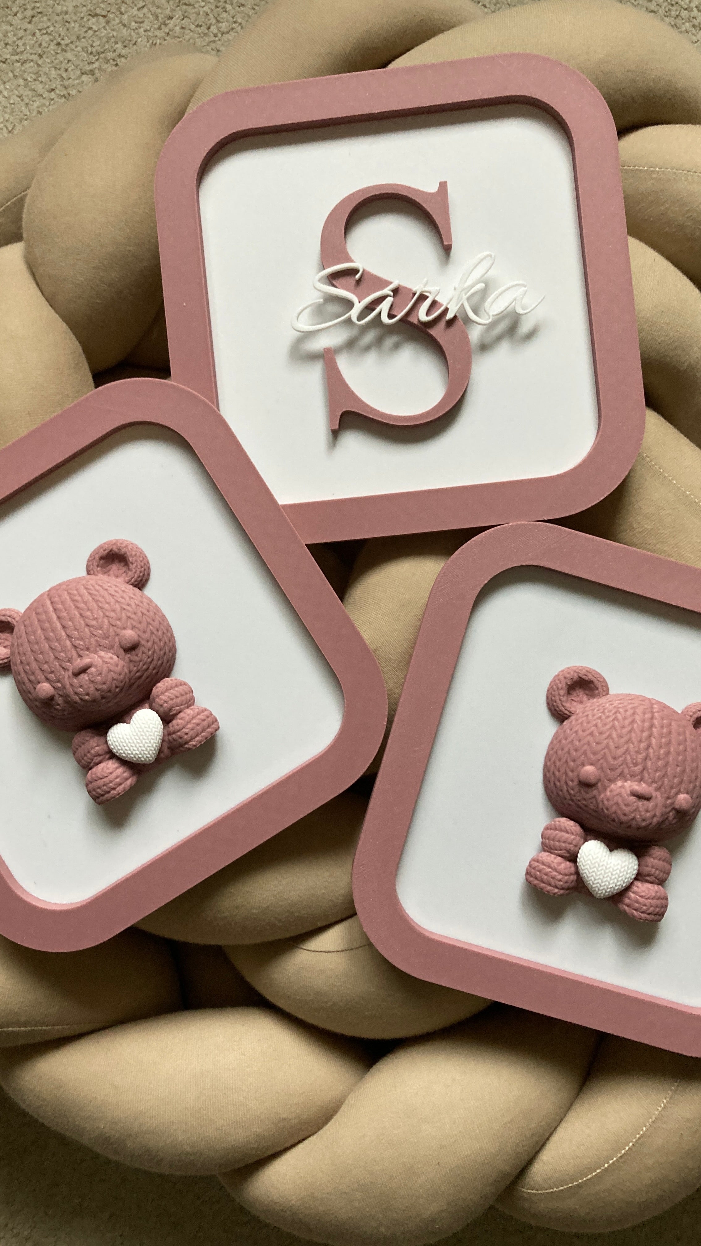 Personalizovaný 3D set dekorací do dětského pokoje – výběr motivů podle vás | Volitelná barva
