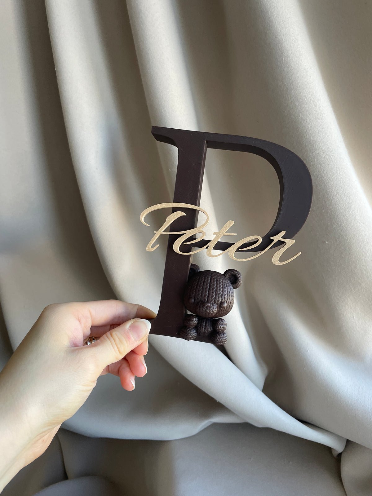 Personalizované 3D písmeno se jménem – dekorace do dětského pokoje
