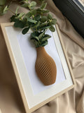3D obraz Váza s žebrovaným vzorem | 20×30 cm dekorace do obývacího pokoje