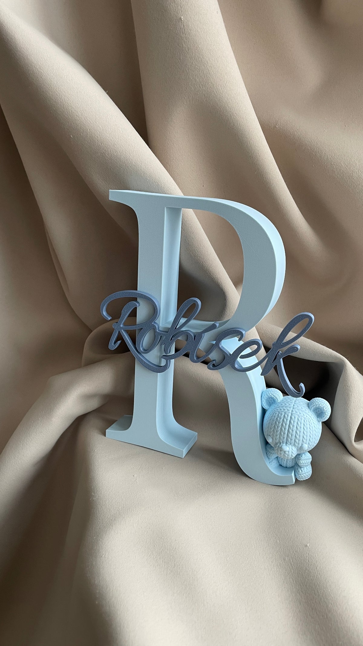 Personalizované 3D písmeno se jménem – dekorace do dětského pokoje