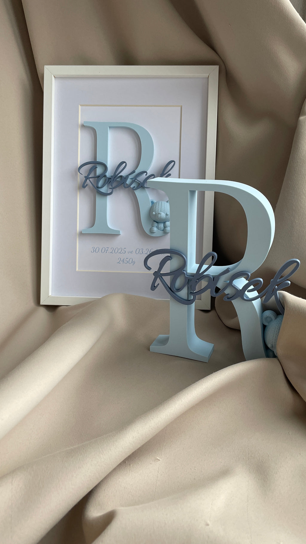 Personalizované 3D písmeno se jménem – dekorace do dětského pokoje