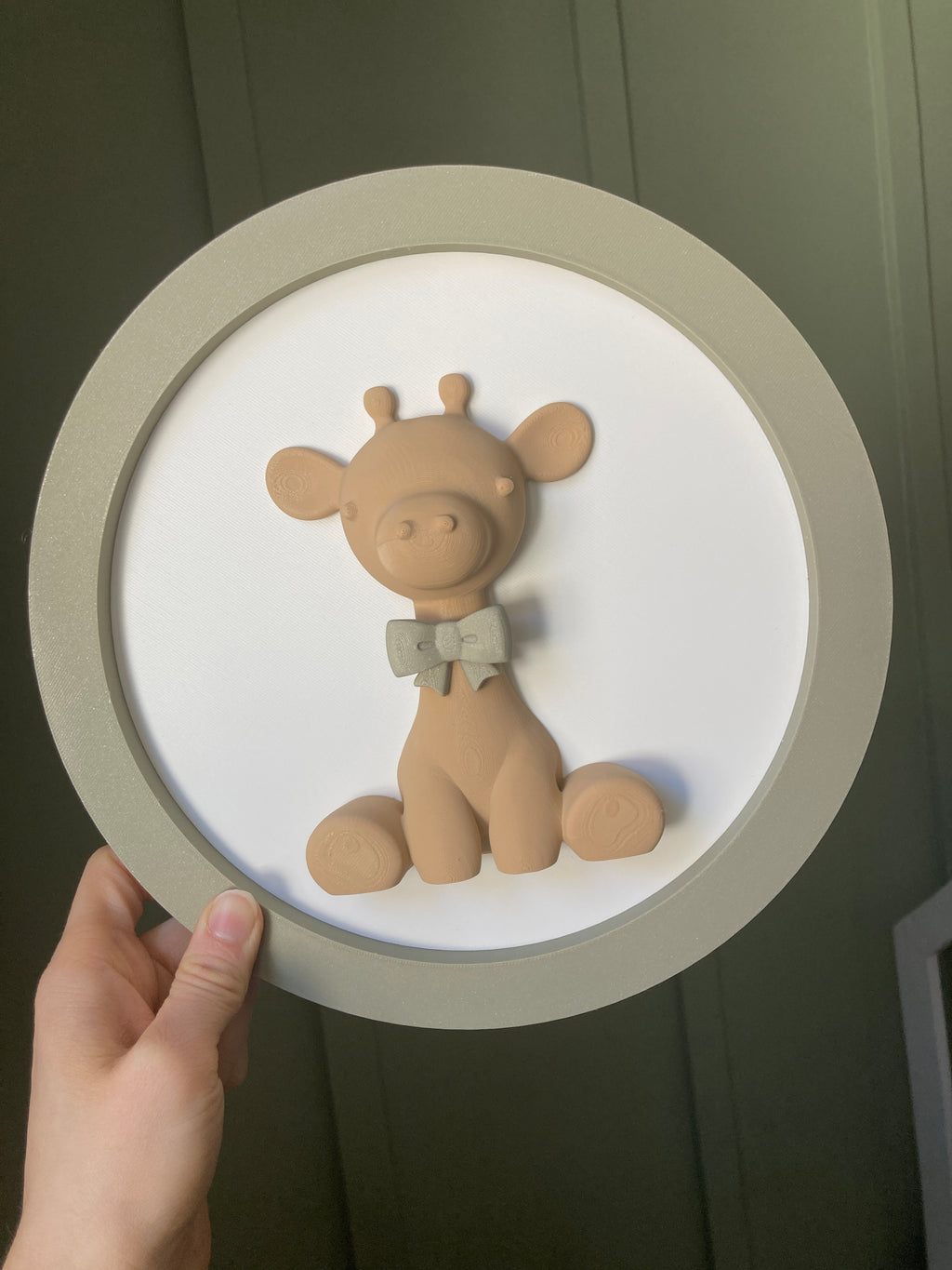 3D obraz do dětského pokoje – KRUH (Ø 24 cm)